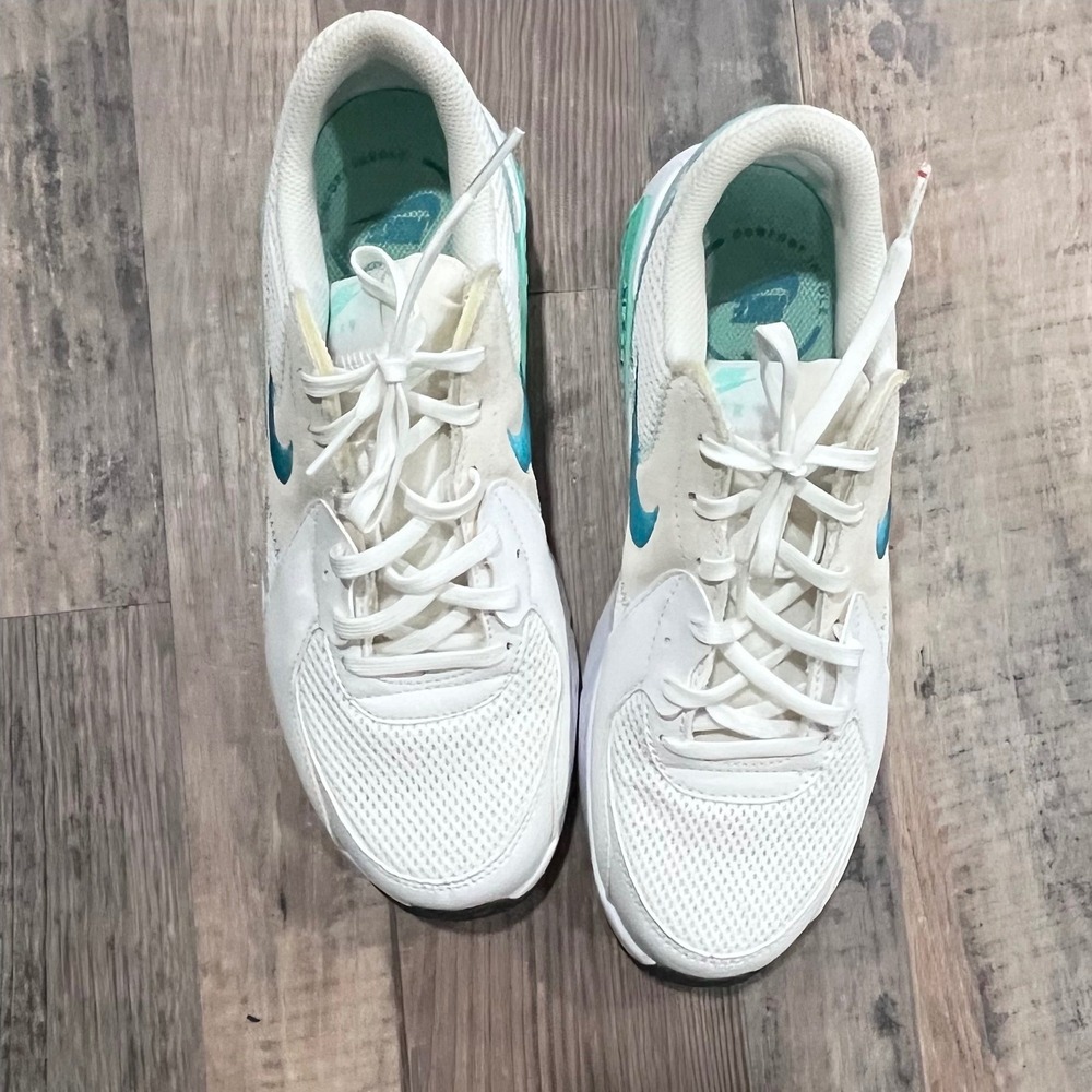 Nike‎ Air Max Excee Womens 9 White Teal Aqua Sneakers  Running Shoes